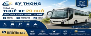 Thuê xe 29 chỗ không phát sinh chi phí Hà Nội – Giá minh bạch, xe đời mới