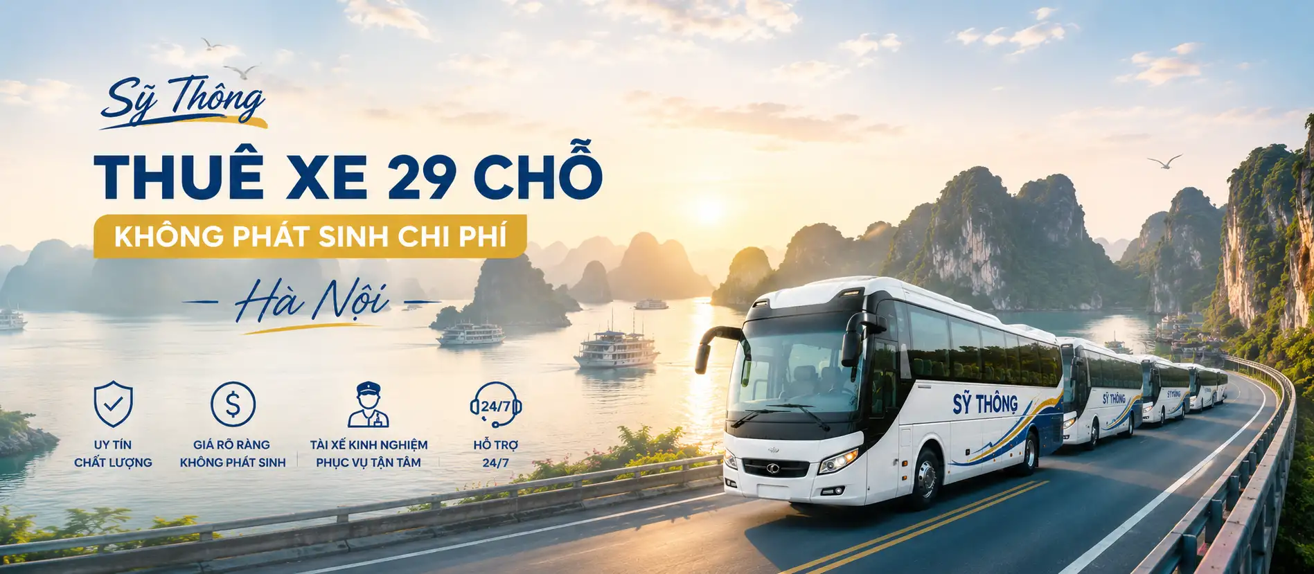 THUÊ XE 29 CHỖ KHÔNG PHÁT SINH CHI PHÍ HÀ NỘI – DỊCH VỤ UY TÍN TẠI XE DU LỊCH SỸ THÔNG