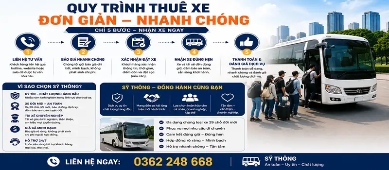 Thuê Xe 29 Chỗ Gấp trong ngày tại Hà Nội – Hỗ trợ nhanh 24/7