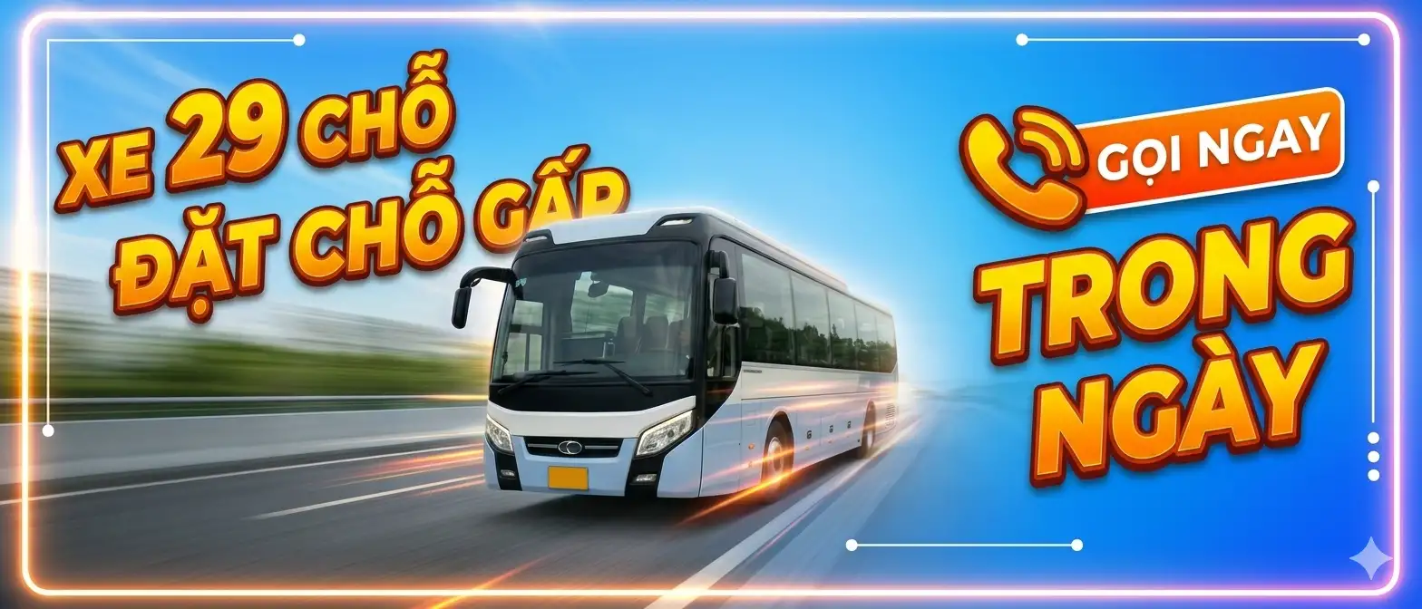 Thuê xe 29 chỗ gấp trong ngày tại Hà Nội – Nhanh chóng