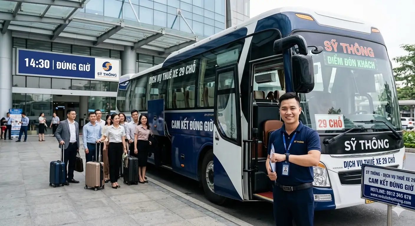 Thuê xe 29 cam kết đúng giờ – Dịch vụ uy tín 2026