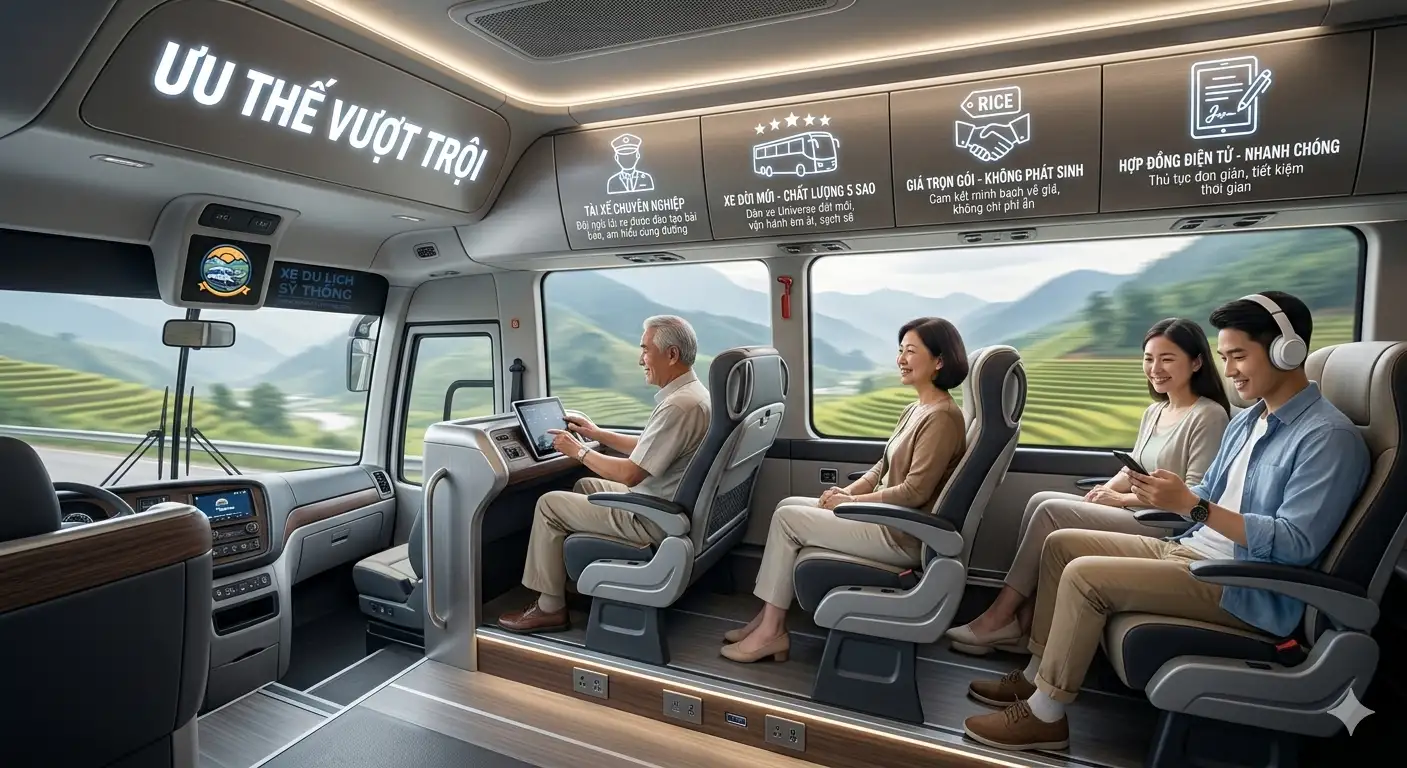 Thuê xe 29 chỗ gấp trong ngày tại Hà Nội – Công nghệ vượt trội