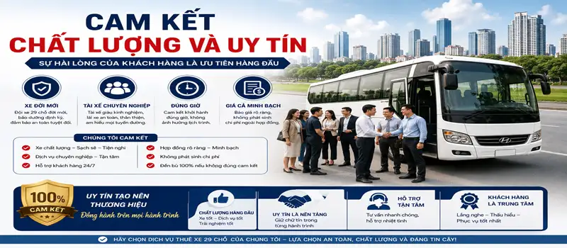 Thuê xe 29 chỗ gấp trong ngày tại Hà Nội – Hỗ trợ nhanh 24/7