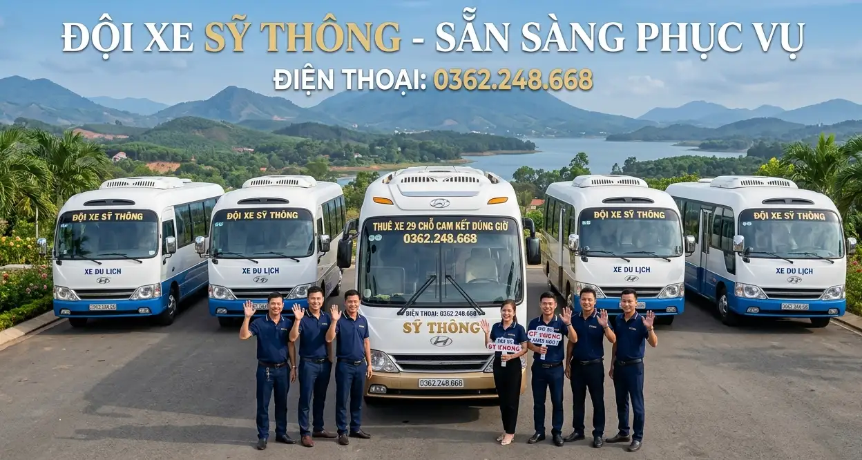 Thuê xe 29 cam kết đúng giờ -hỗ trợ hết mình