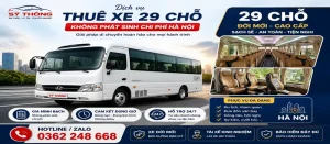 Thuê xe 29 chỗ gấp trong ngày tại Hà Nội – Hỗ trợ nhanh 24/7