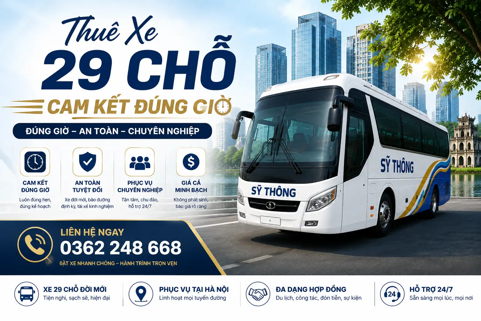 Thuê Xe 29 Chỗ Cam Kết Đúng Giờ ➣ Sự Lựa Chọn Tin Cậy Cùng Sỹ Thông