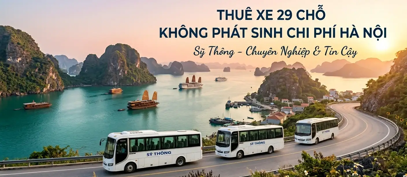 THUÊ XE 29 CHỖ KHÔNG PHÁT SINH CHI PHÍ HÀ NỘI – MINH BẠCH CÔNG KHAI